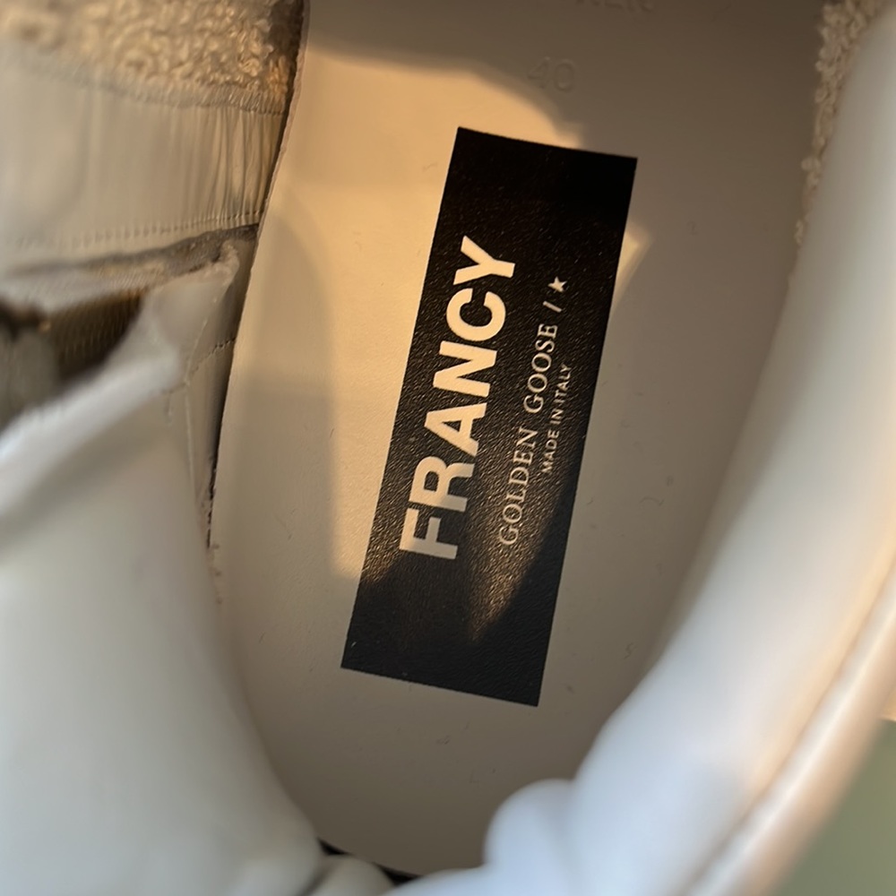 Woman’s golden goose sneaker, size 10 white - Picture 8 of 11
